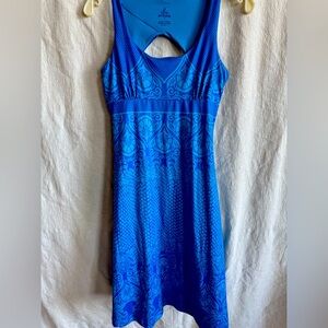 Prana dress in rich blues, size S
